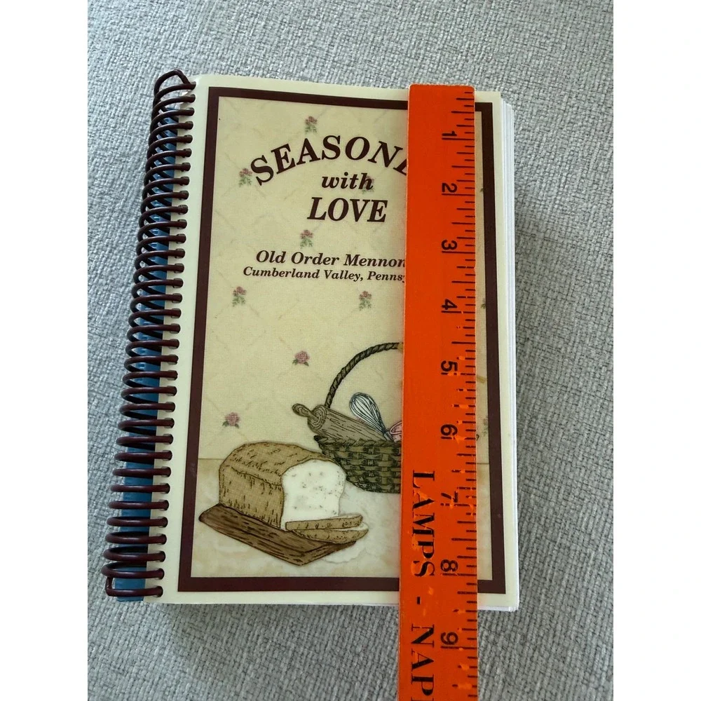 Set of 2 Vintage Pennsylvania Mennonite Community Cookbooks Old Order Spiral